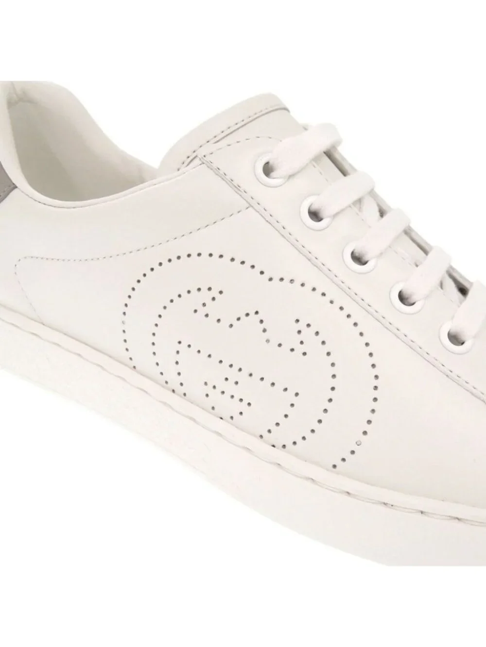 Gucci Ace Interlocking 6 Leather White Sneakers